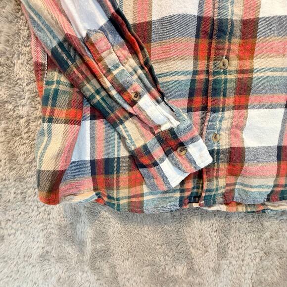 Crewcuts Boys Button Down Up Flannel Plaid Shirt 14 Fall Colors - Picture 3 of 8